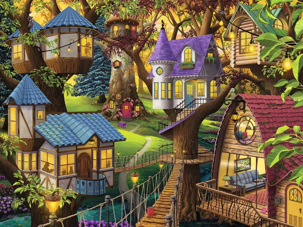 1000pc Puzzle - Twilight in the Treetops