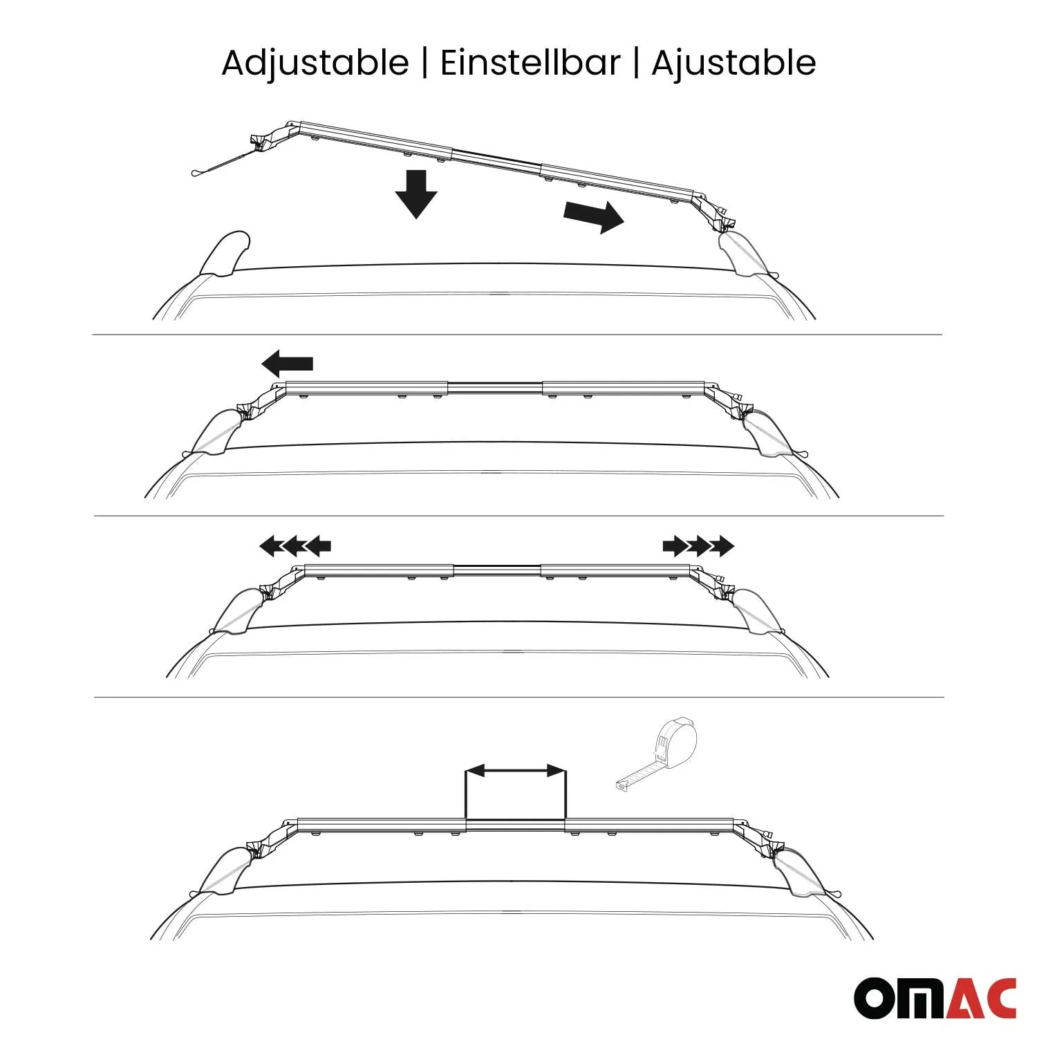 1999-2014 Kia Sedona Roof Rack Cross Bars Silver