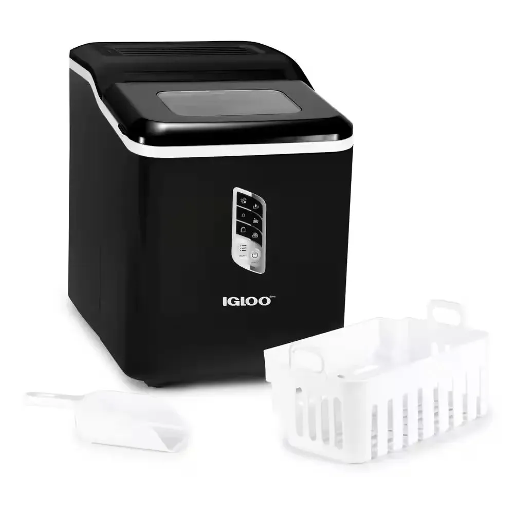 26 Lb. Portable Ice Maker in Stainless Steel