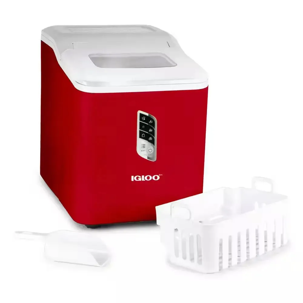 26 Lb. Portable Ice Maker in Stainless Steel