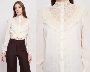 70s Jessica's Gunnies Prairie Blouse, Deadstock - Small