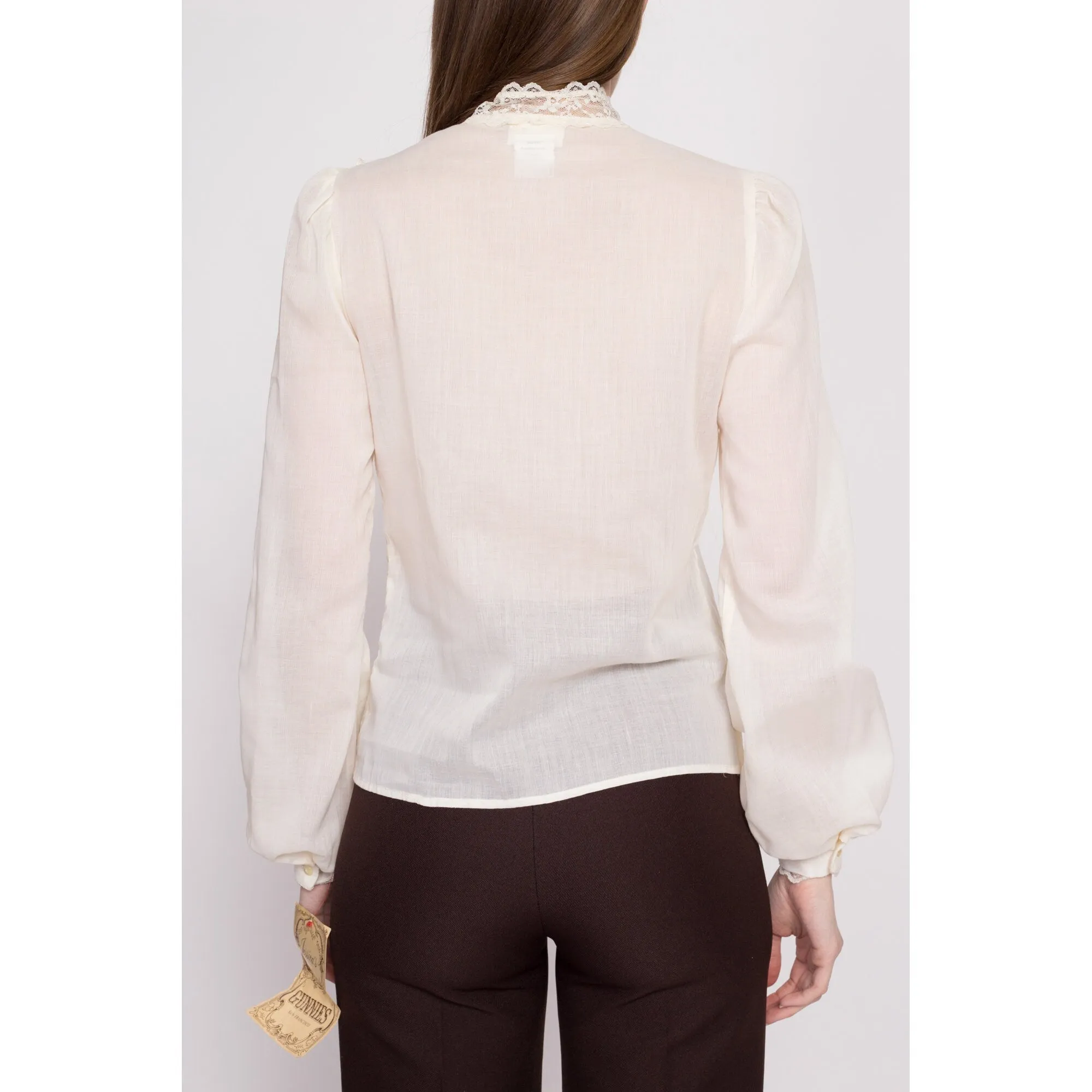 70s Jessica's Gunnies Prairie Blouse, Deadstock - Small