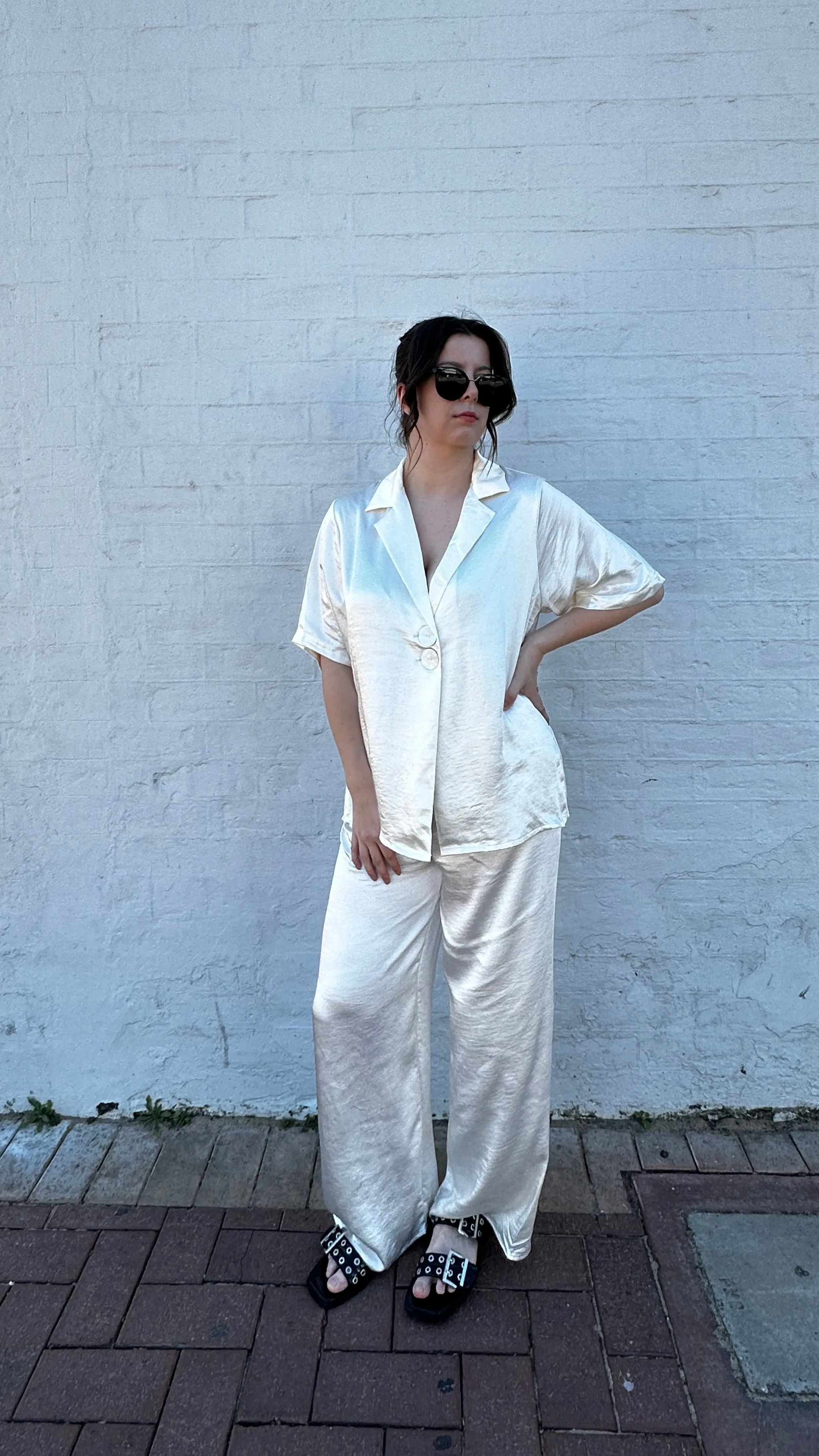 Adult Sora Relaxed Pants - Pearl
