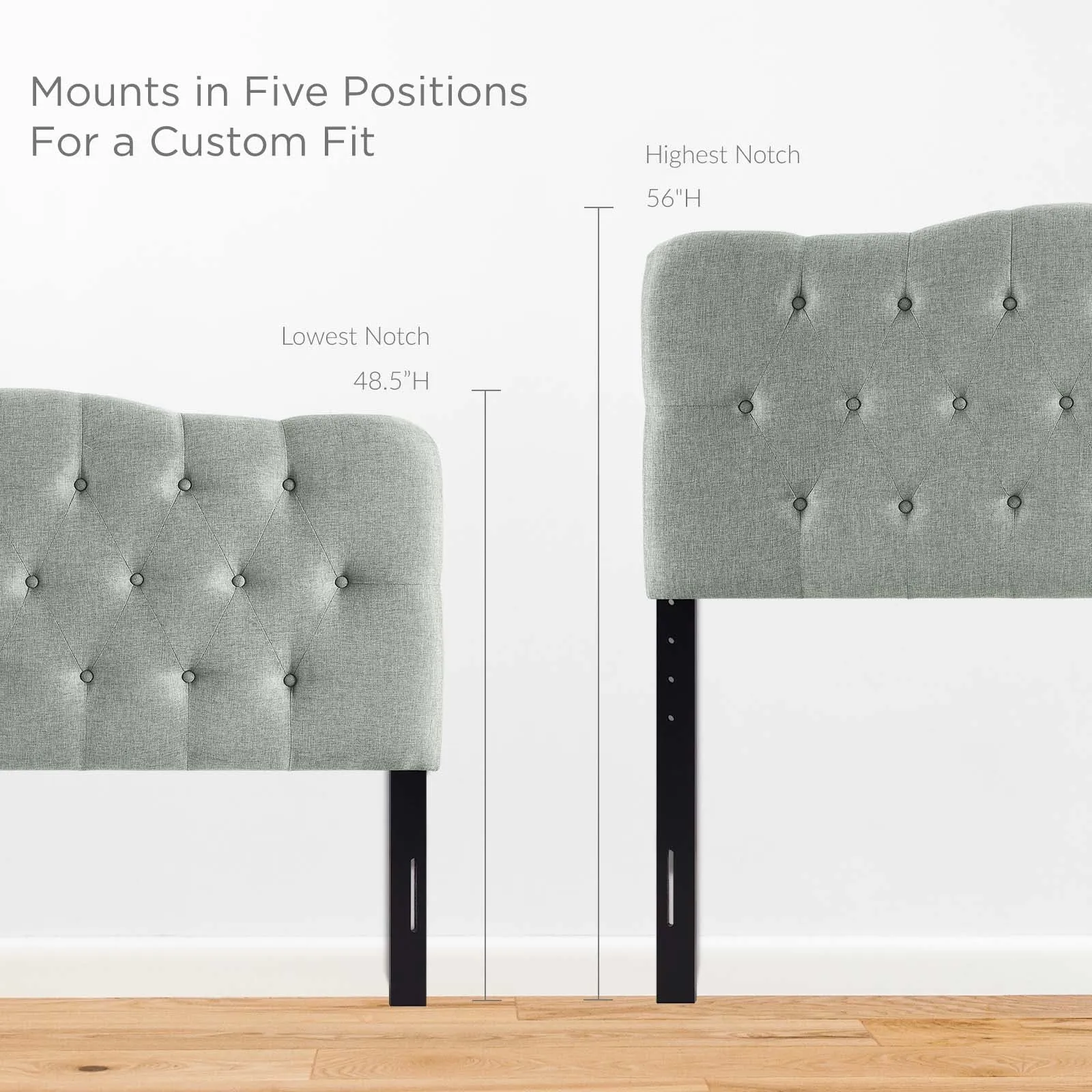 Annabel Upholstered Fabric Headboard