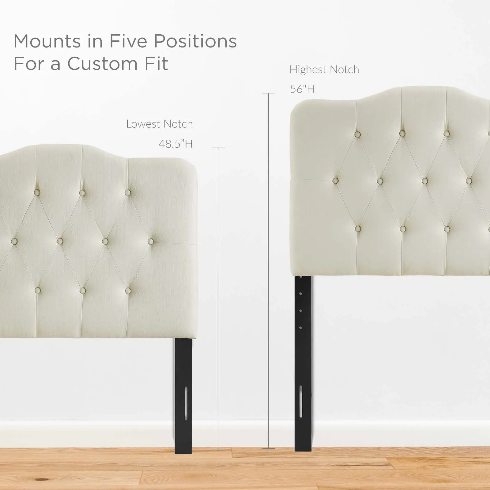 Annabel Upholstered Fabric Headboard