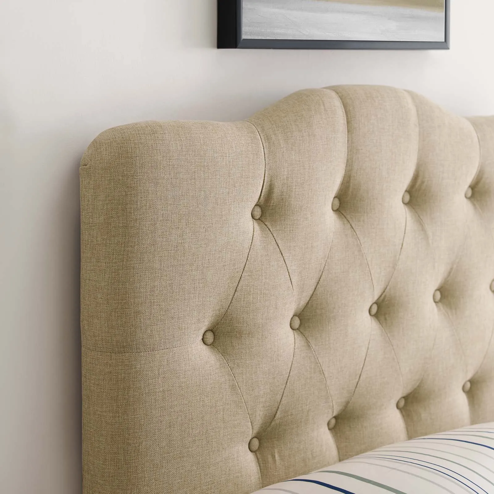 Annabel Upholstered Fabric Headboard