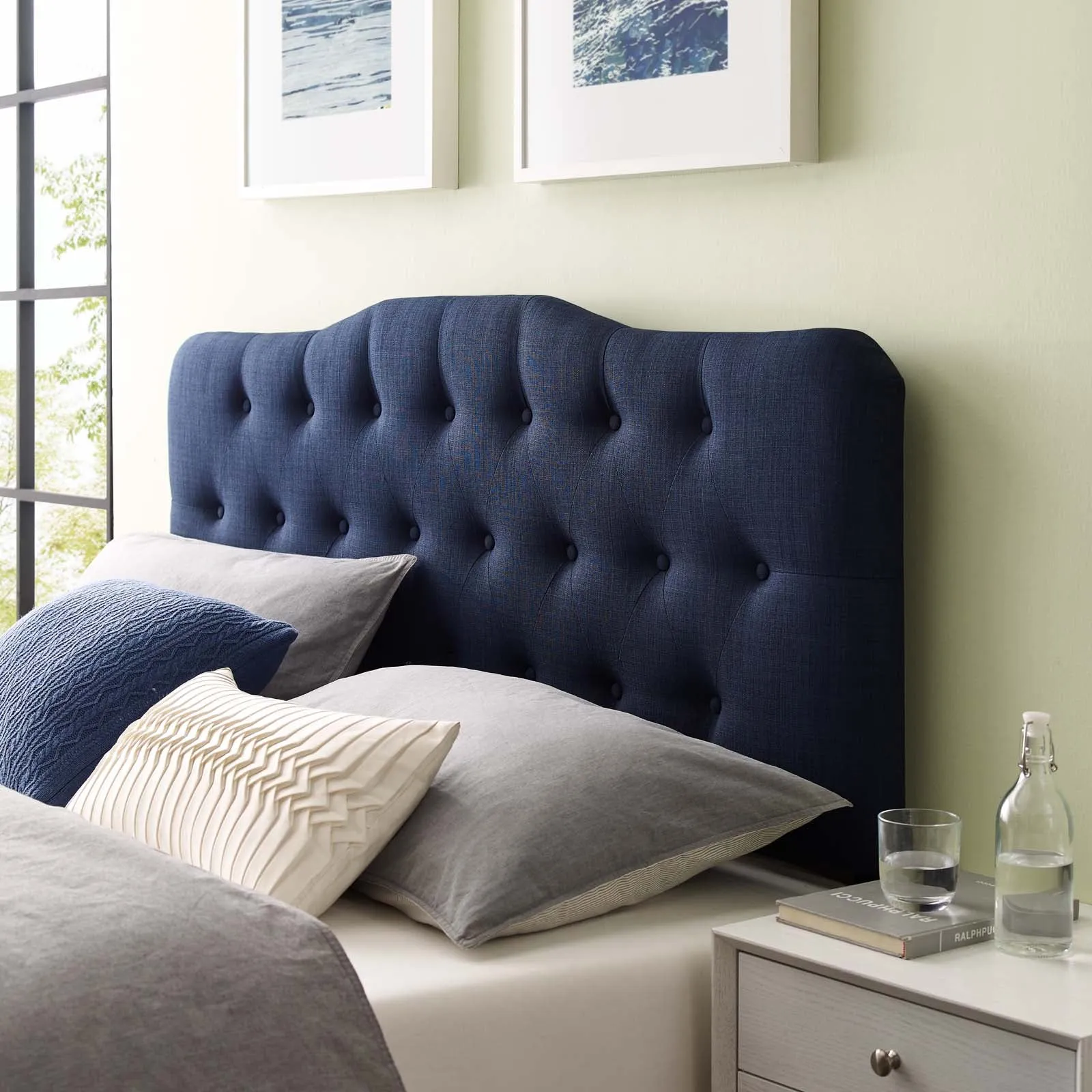 Annabel Upholstered Fabric Headboard