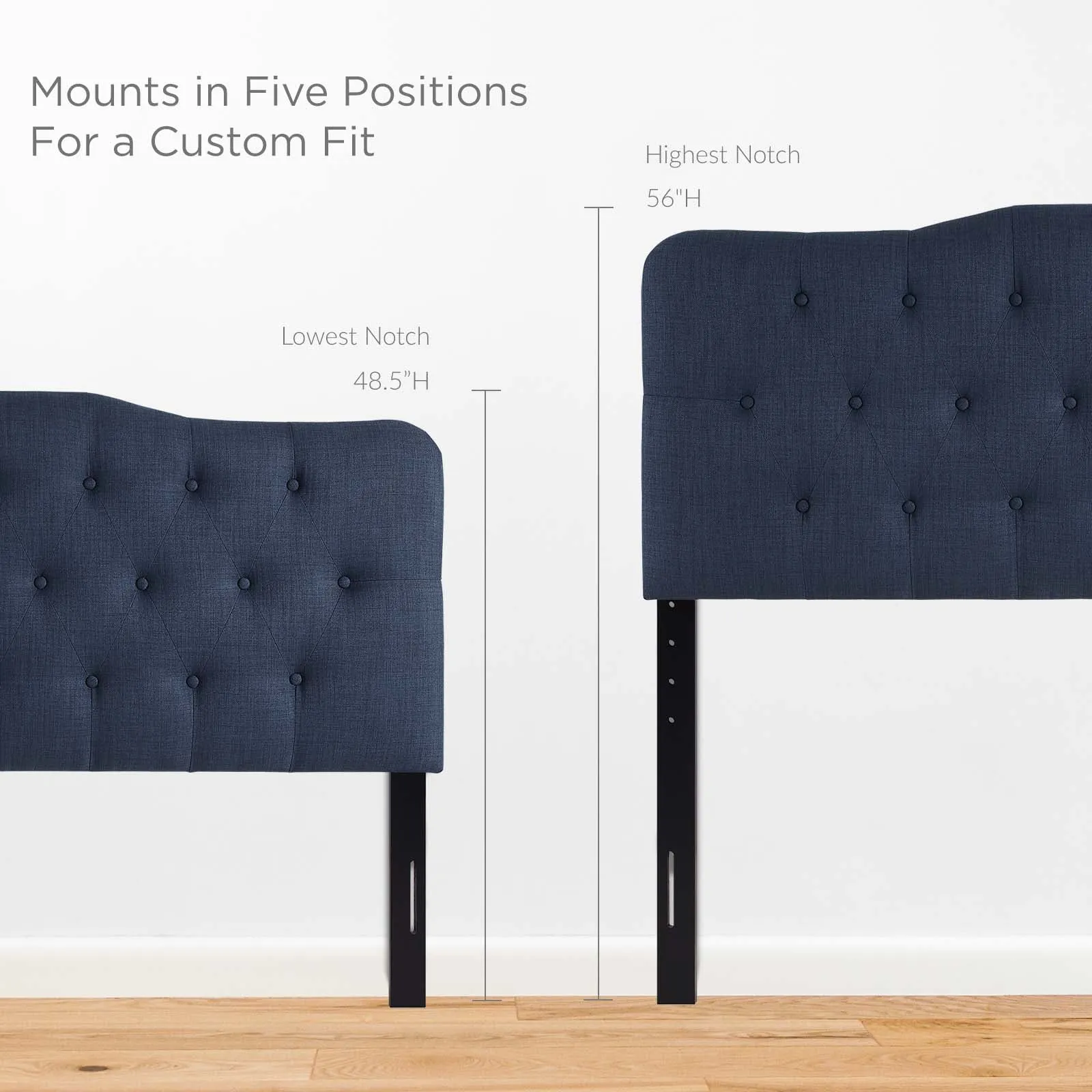 Annabel Upholstered Fabric Headboard
