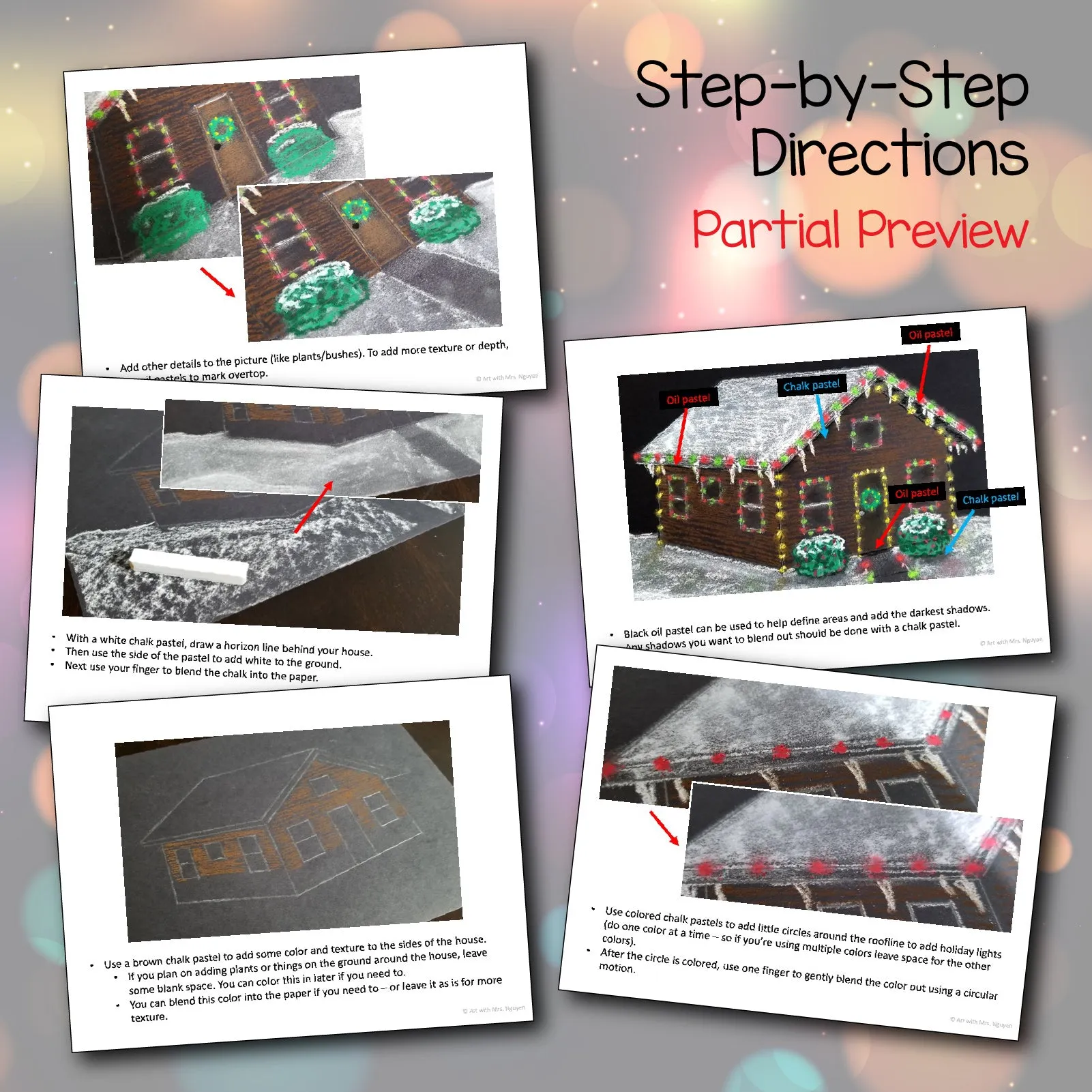 Art Lesson: Holiday Houses