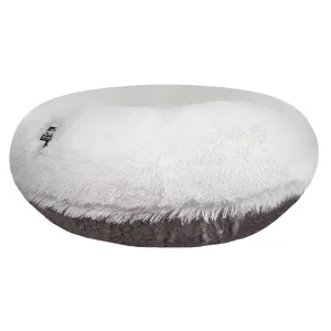 Bagel Dog Bed Serenity Grey/Snow White