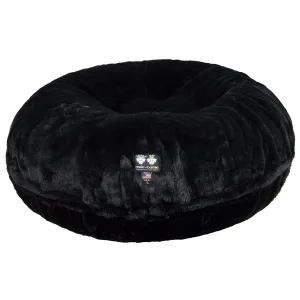 Bagel Dog Bed Short Shag Black Panther