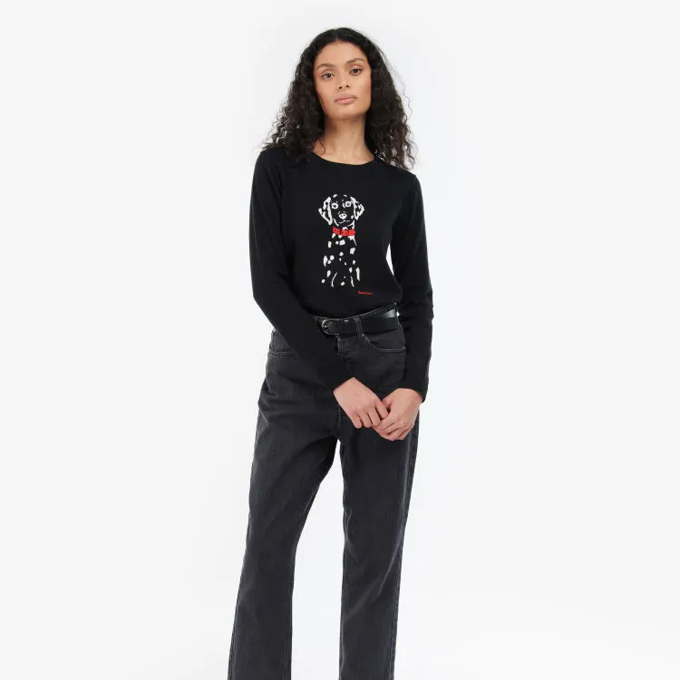 Barbour Ladies Homeswood Knit Sweater - Black