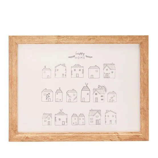 Beige Moments Lap Tray - Houses