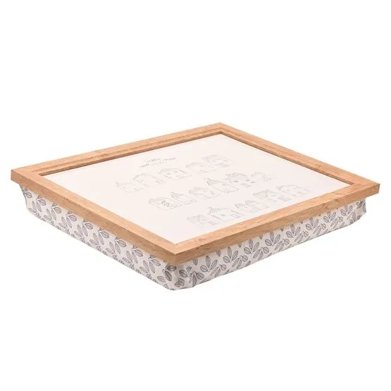 Beige Moments Lap Tray - Houses
