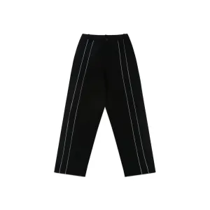 Black Piping Pants