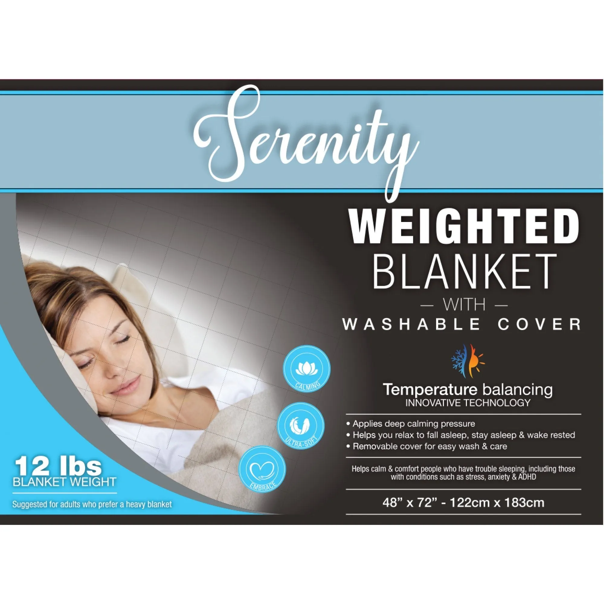 Calming Weighted Blanket - Grey
