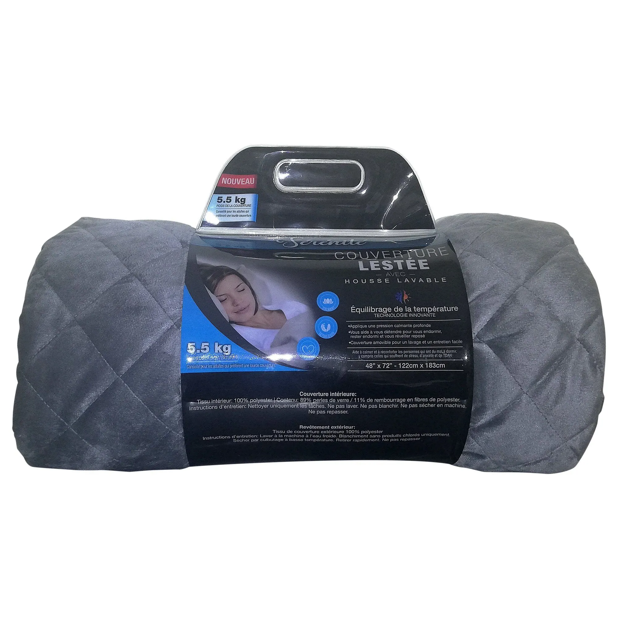 Calming Weighted Blanket - Grey