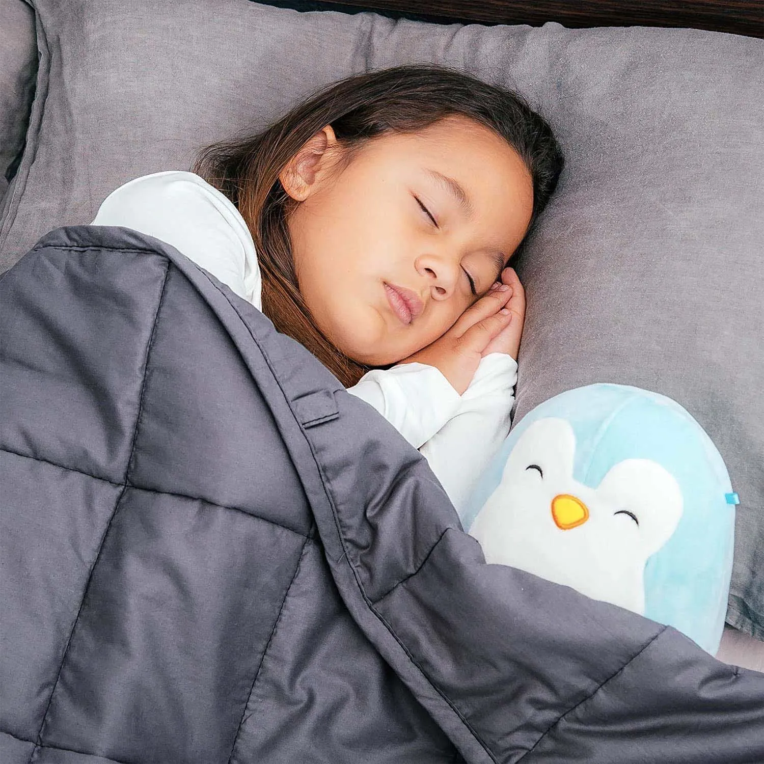 Carex Bed Buddy Weighted Blanket, Grey