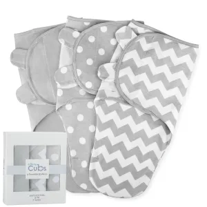 Comfy Cubs - Baby Easy Swaddle Blankets 3 Pack