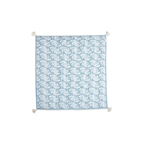Crane Baby Quilted Blanket - Caspian