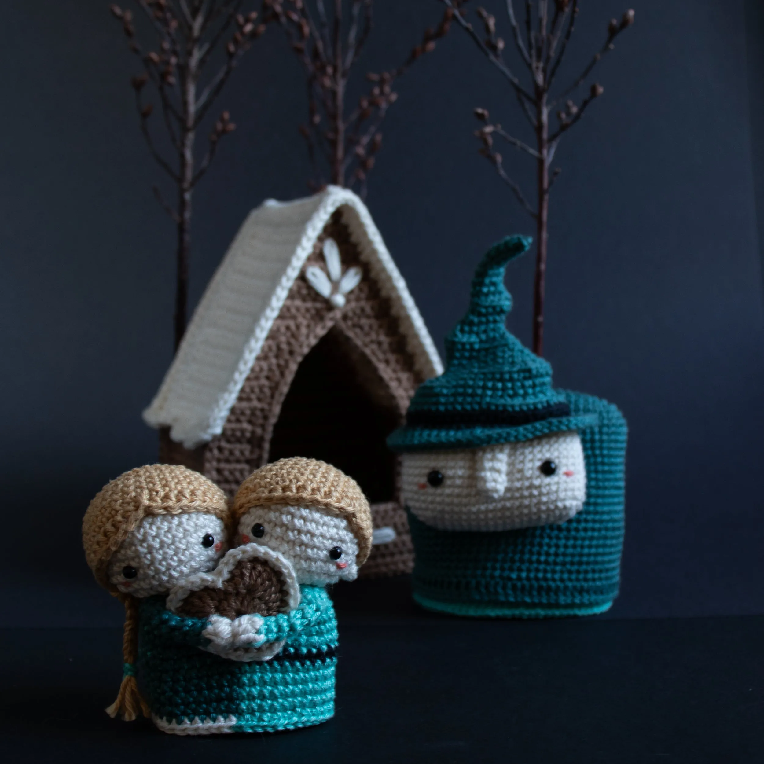 Crochet Pattern . Hansel & Gretel . Matryoshka