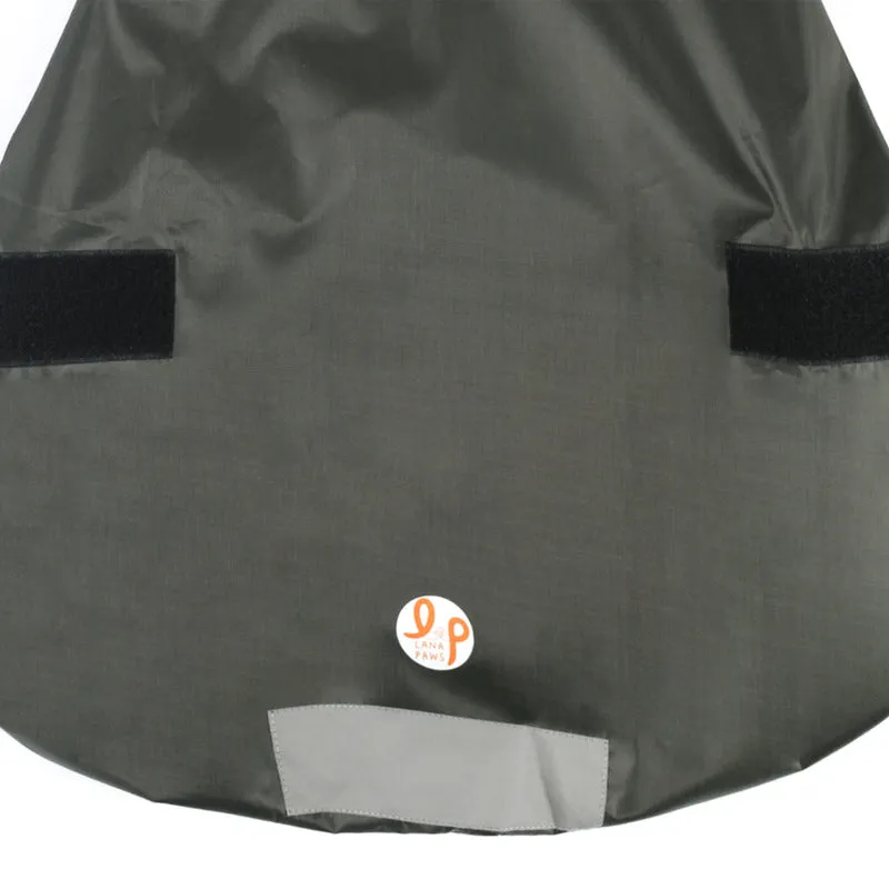 Dog Raincoat - Olive Green