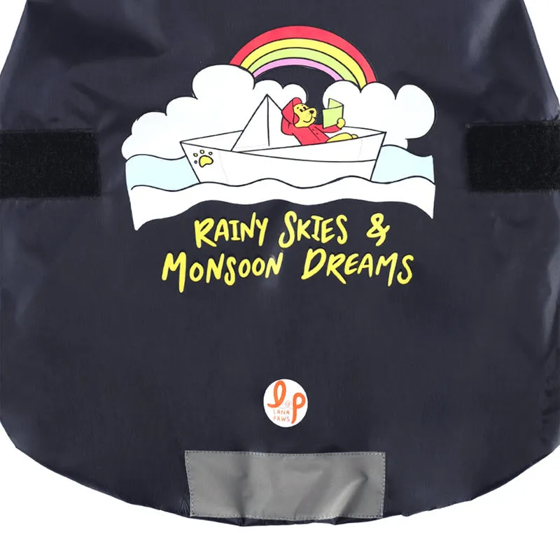 Dog Raincoat - Rainy Skies