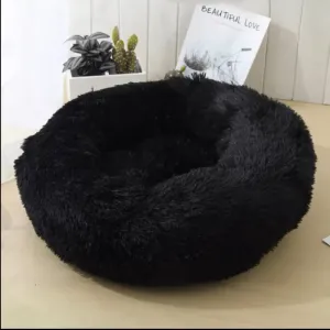 Donut Comfy Bed - Black 60cm