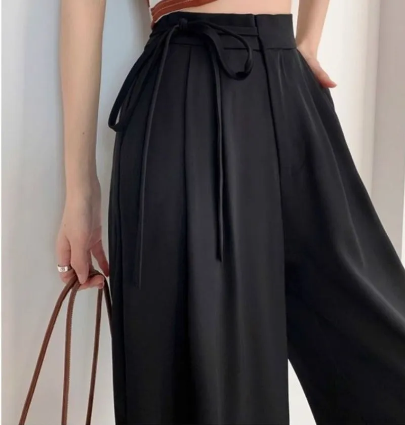 Elastic Waist Wide Leg Pants