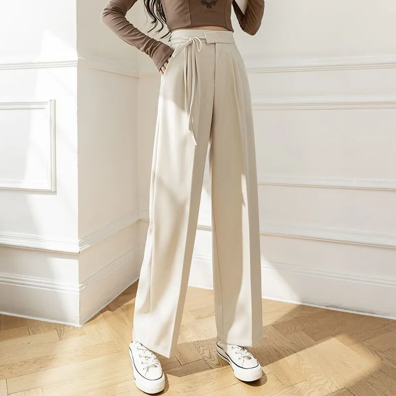 Elastic Waist Wide Leg Pants