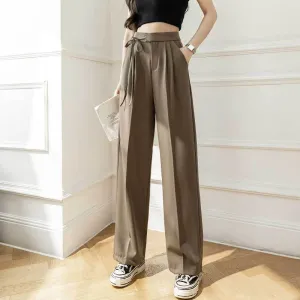 Elastic Waist Wide Leg Pants