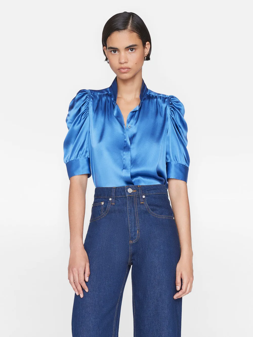 Gillian Top -- Slate Blue