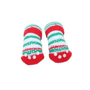 Grinch Dog Socks Red