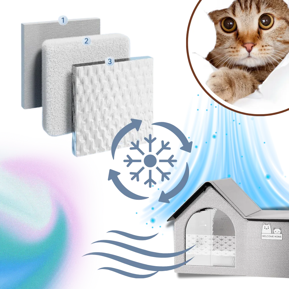 Heat Reflective Insulation Cool Cat House