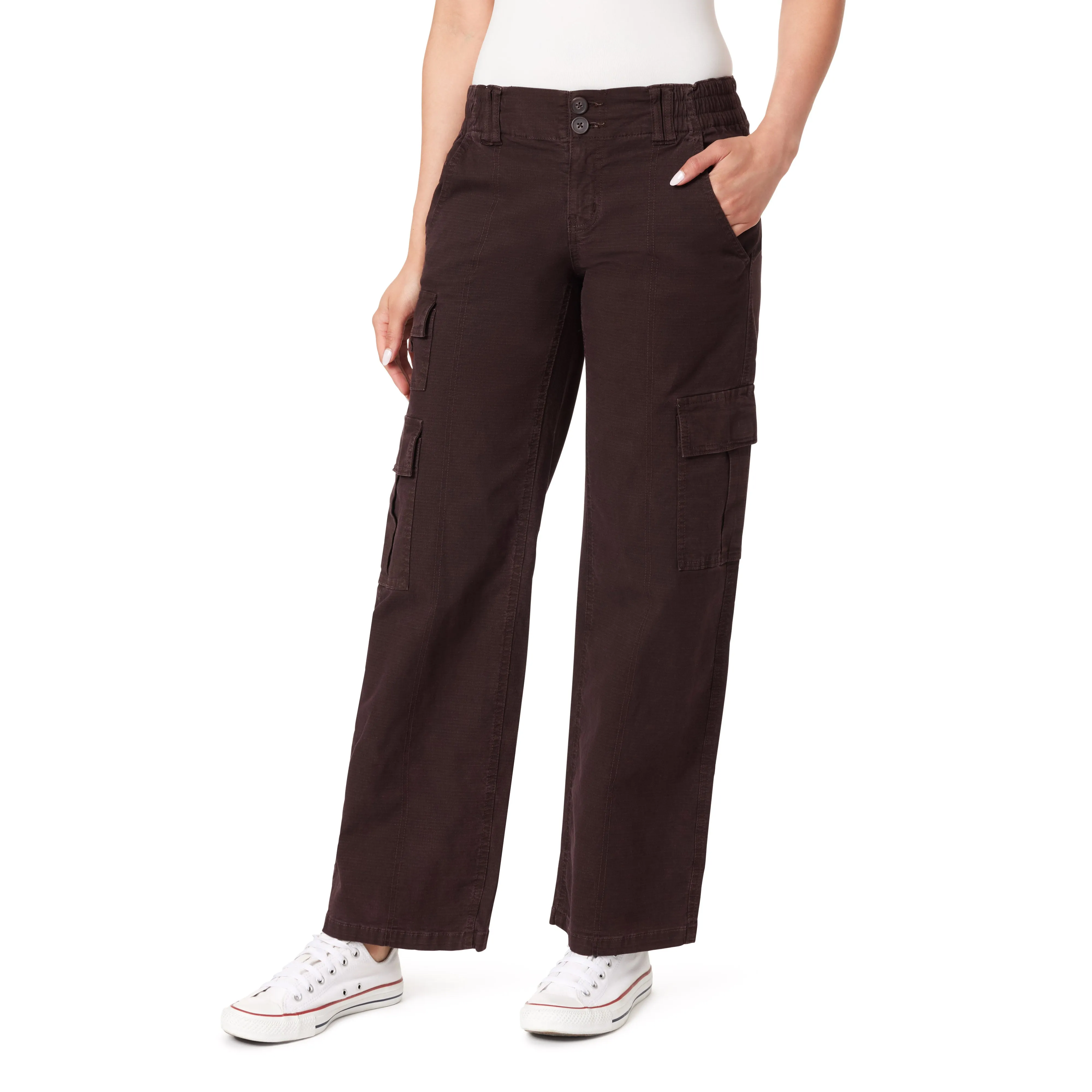 InstaStretch Feisty Curvy Low Rise Relaxed Cargo Pants