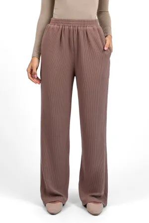 Knit Relaxed Fit Pants - Cinder