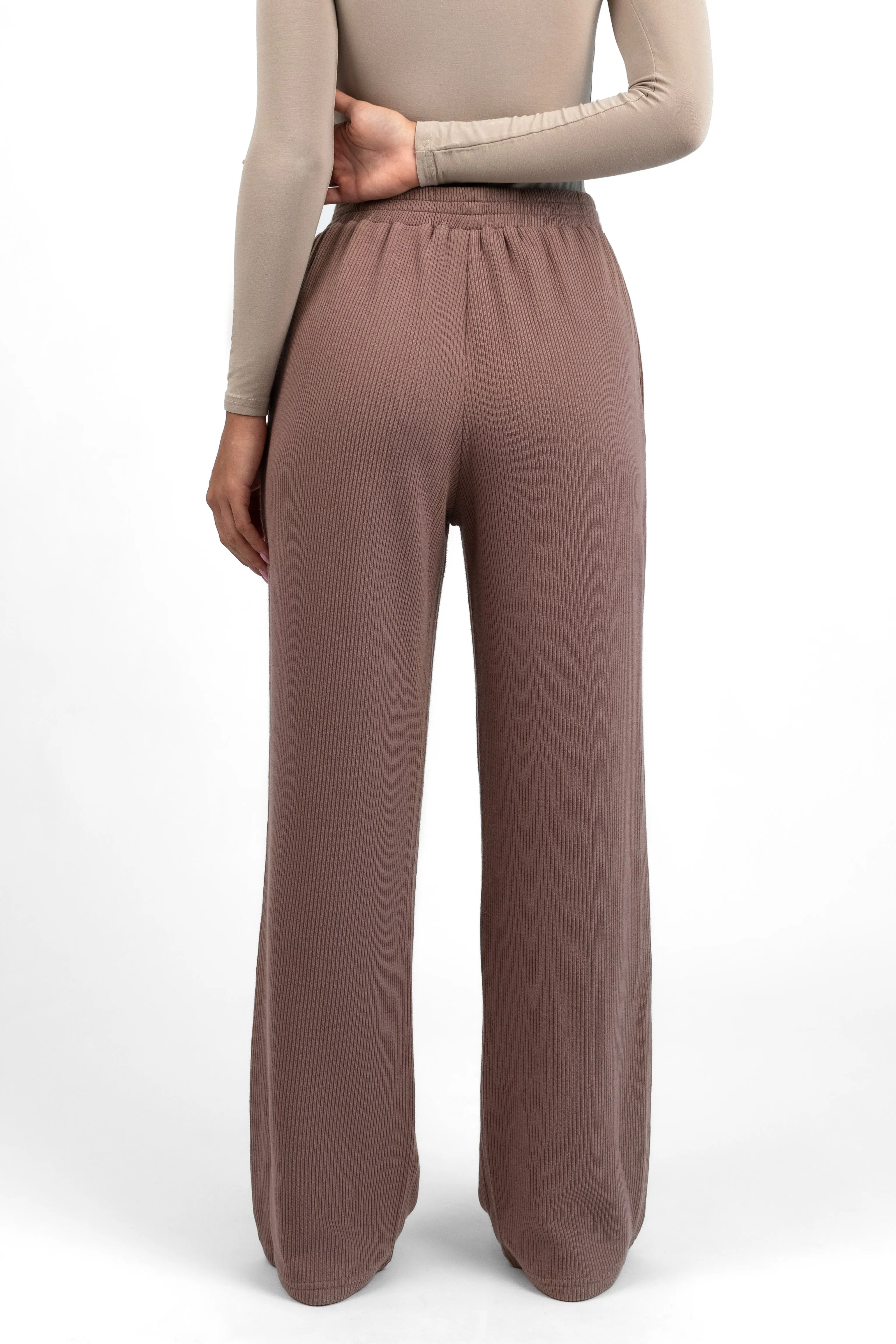 Knit Relaxed Fit Pants - Cinder
