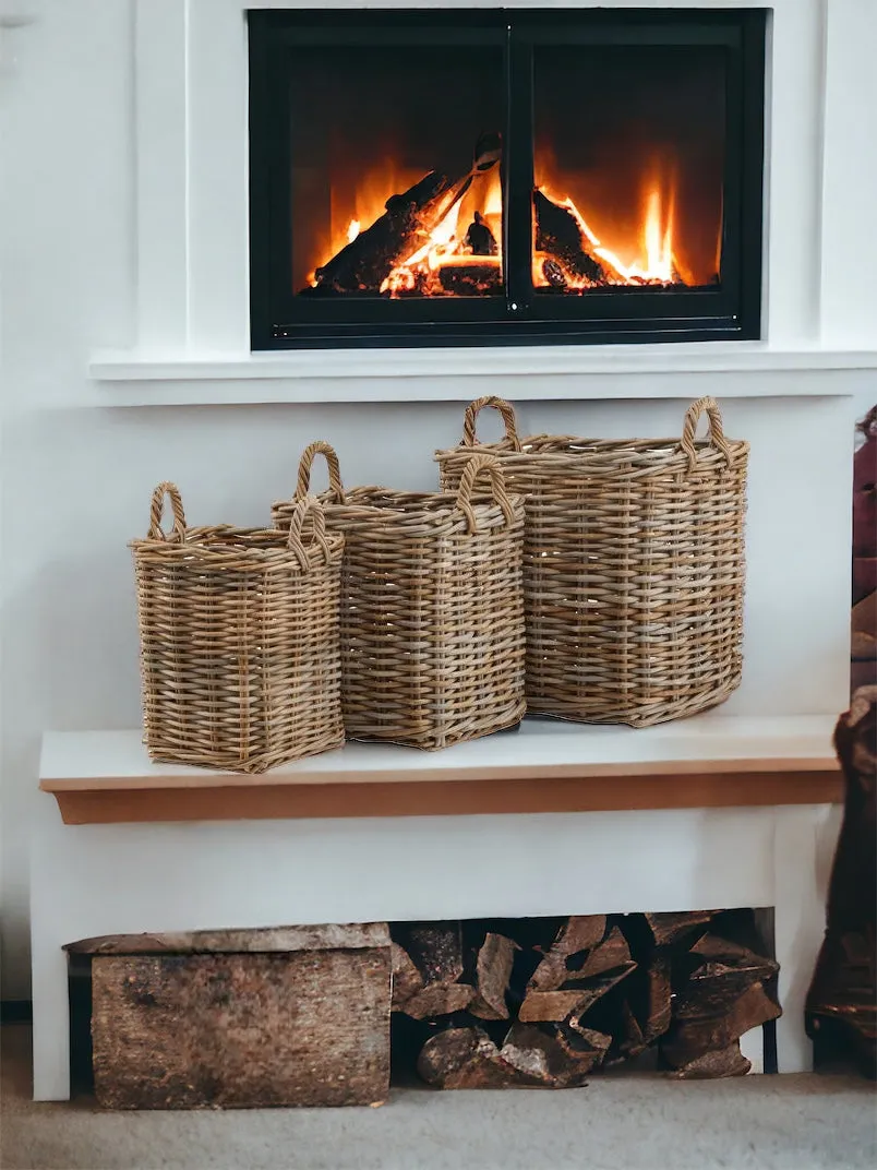 Kubu Square Rattan Storage Basket