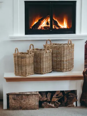 Kubu Square Rattan Storage Basket