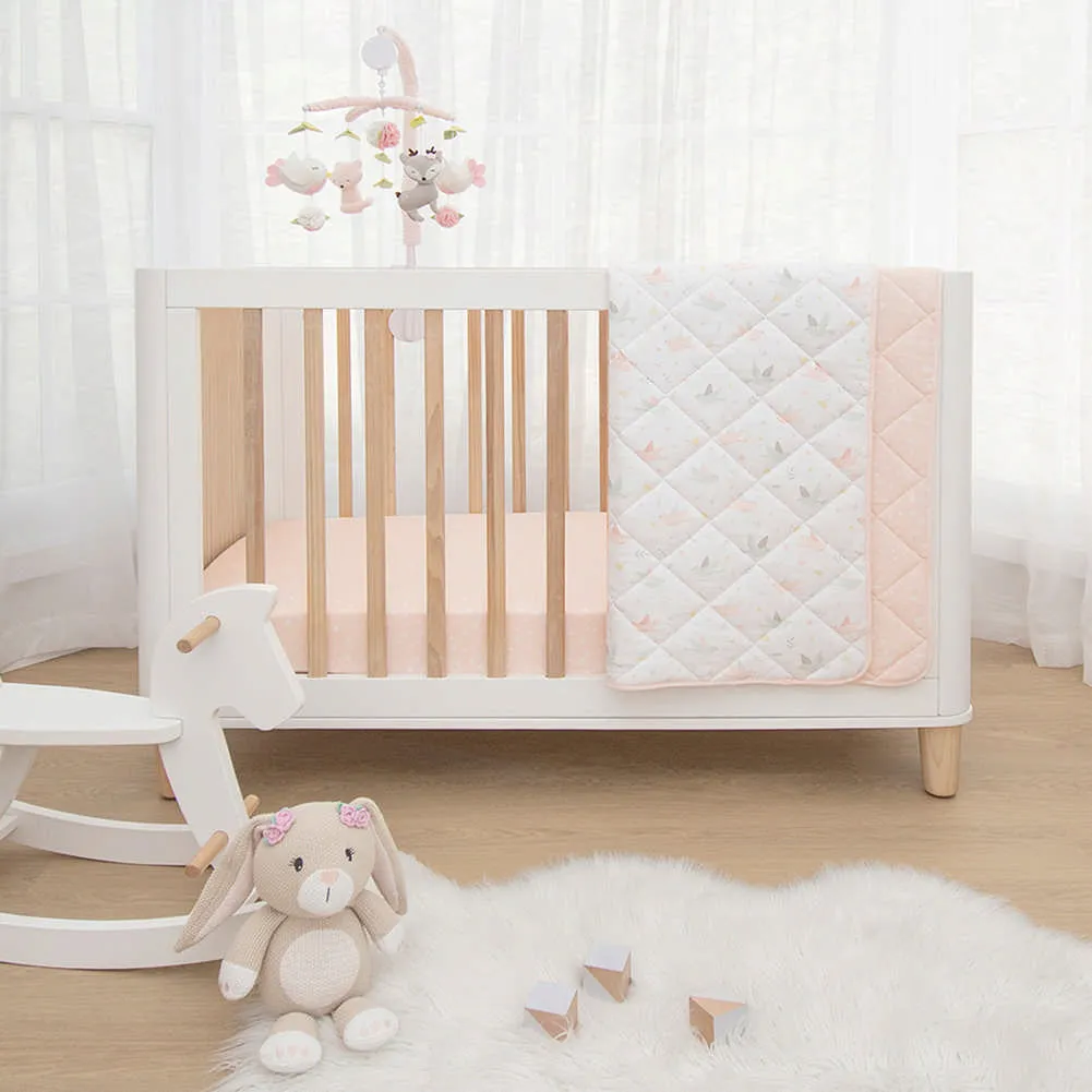 Living Textiles Baby/Toddler Quilted Jersey Comforter - Ava Birds