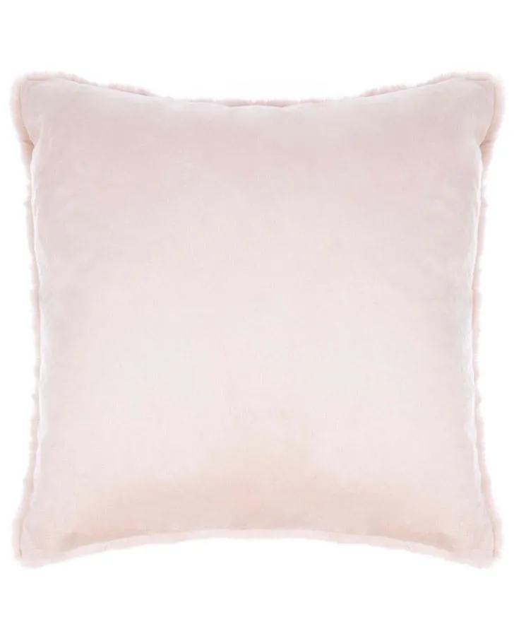 Melanie Faux Fur Blush Cushion