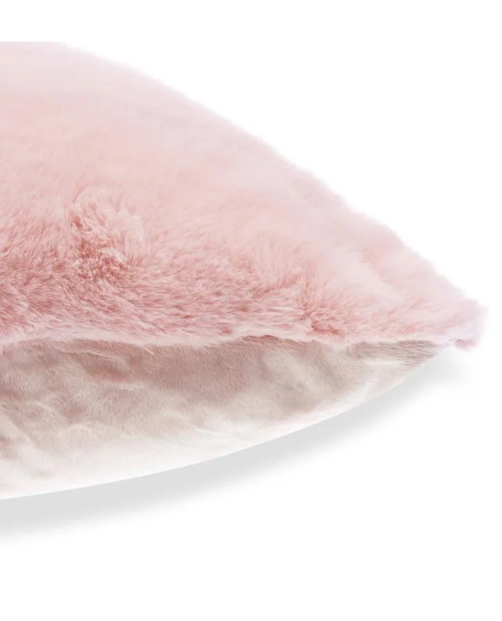 Melanie Faux Fur Blush Cushion
