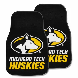 Michigan Tech Huskies Front Carpet Car Mat Set - 2 Pieces