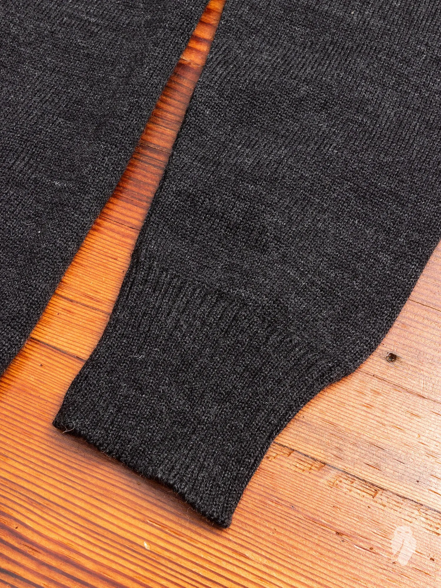 Mockneck Zip Sweater in Charcoal