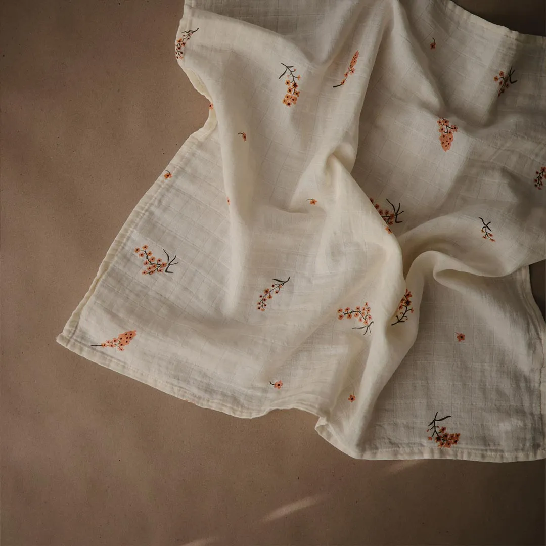 Mushie Muslin Cloths - 3 Pack - Flowers