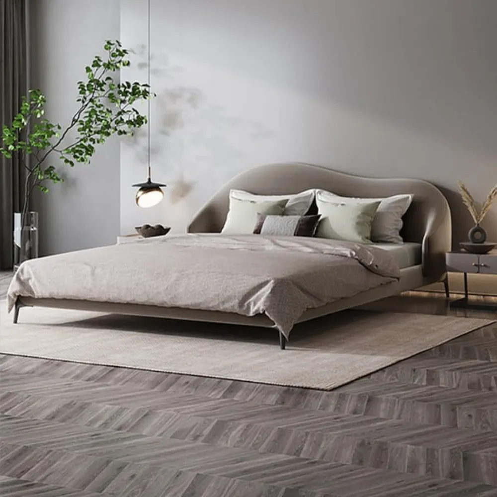 Oscar Premium Bed Without Storage in Suede