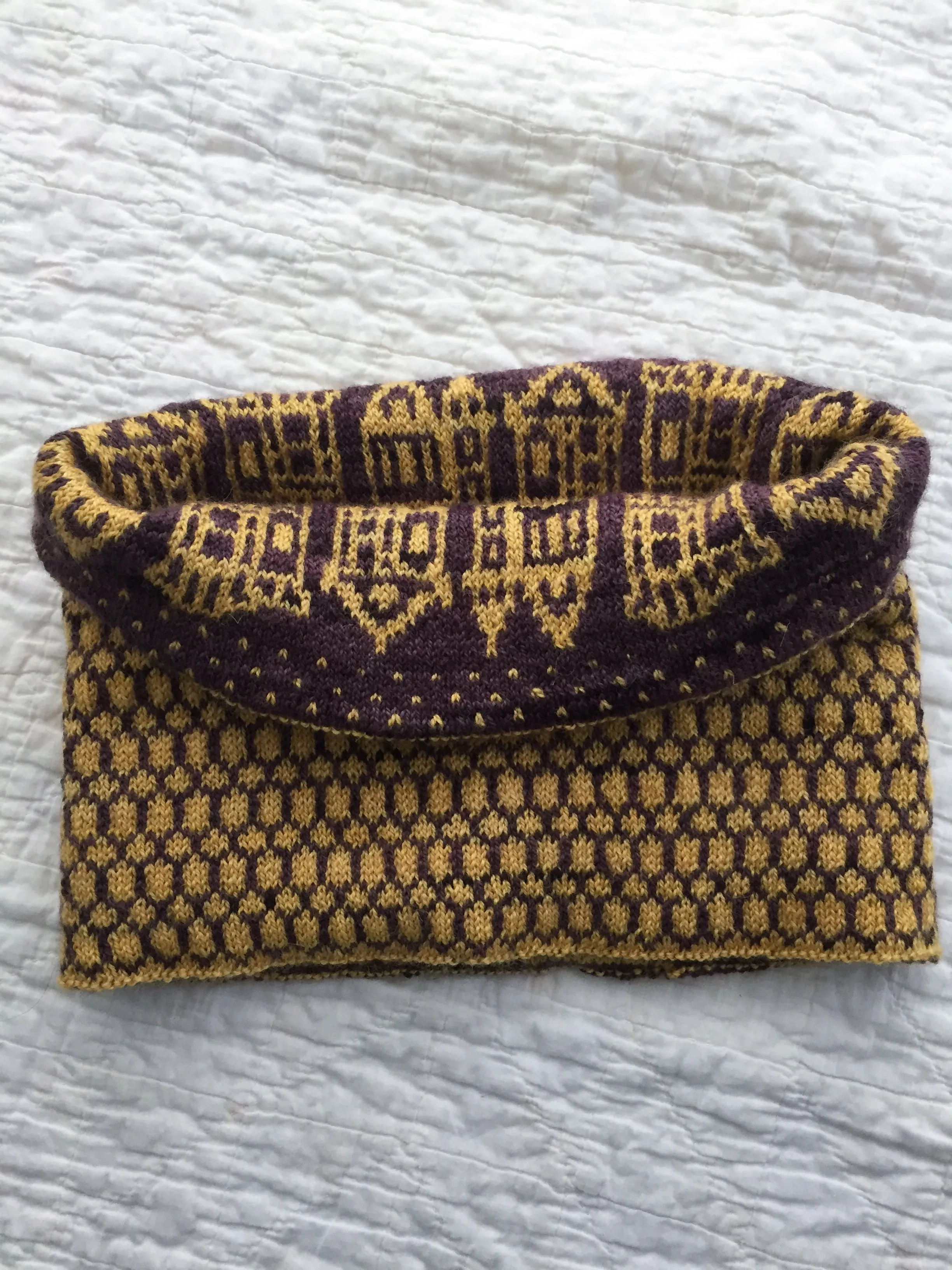 Painted Ladies Cowl Knitting Pattern (PDF) by Phibersmith Designs