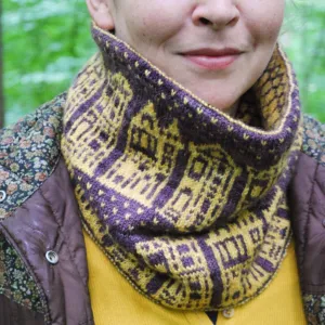 Painted Ladies Cowl Knitting Pattern (PDF) by Phibersmith Designs