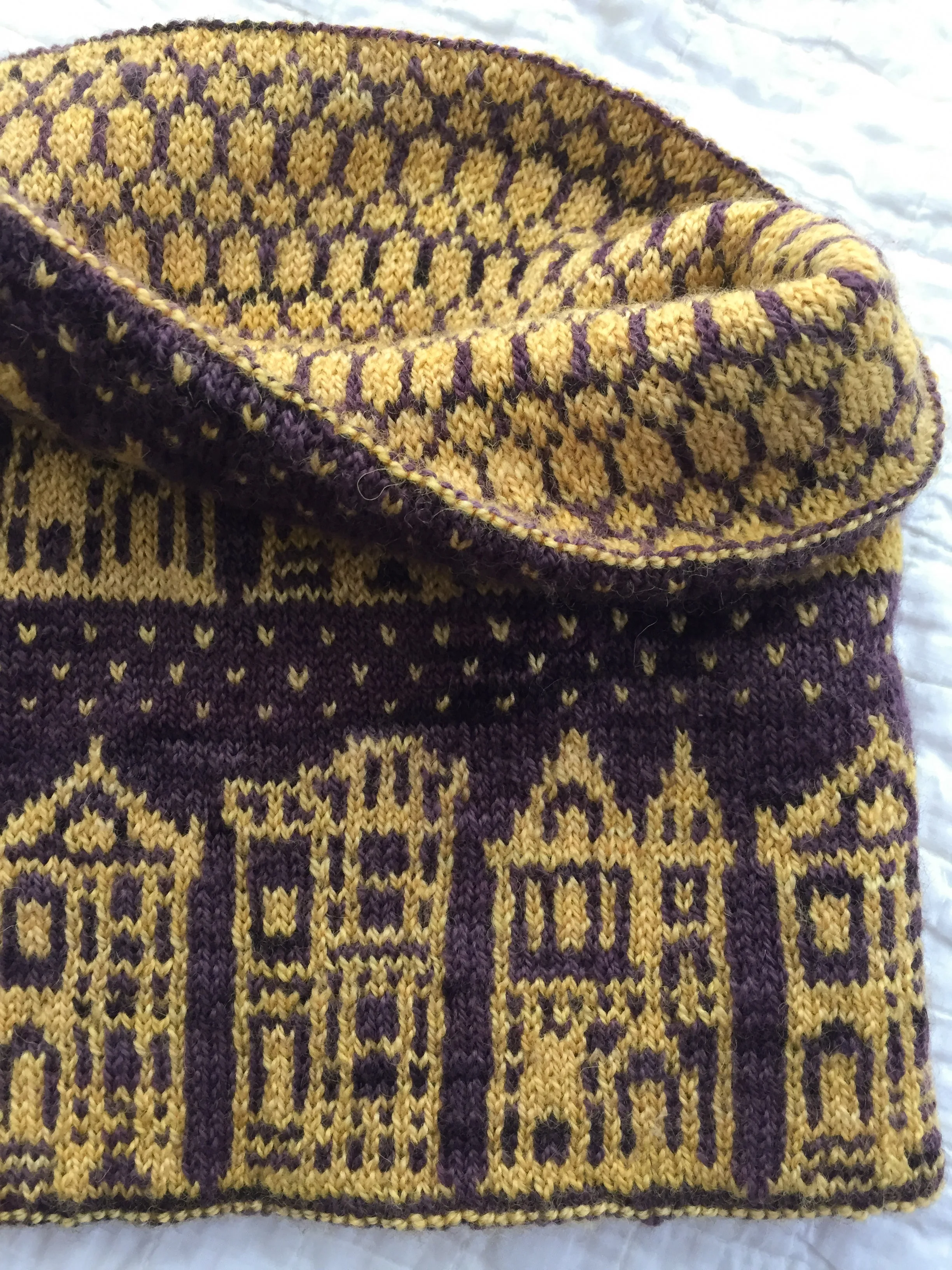 Painted Ladies Cowl Knitting Pattern (PDF) by Phibersmith Designs