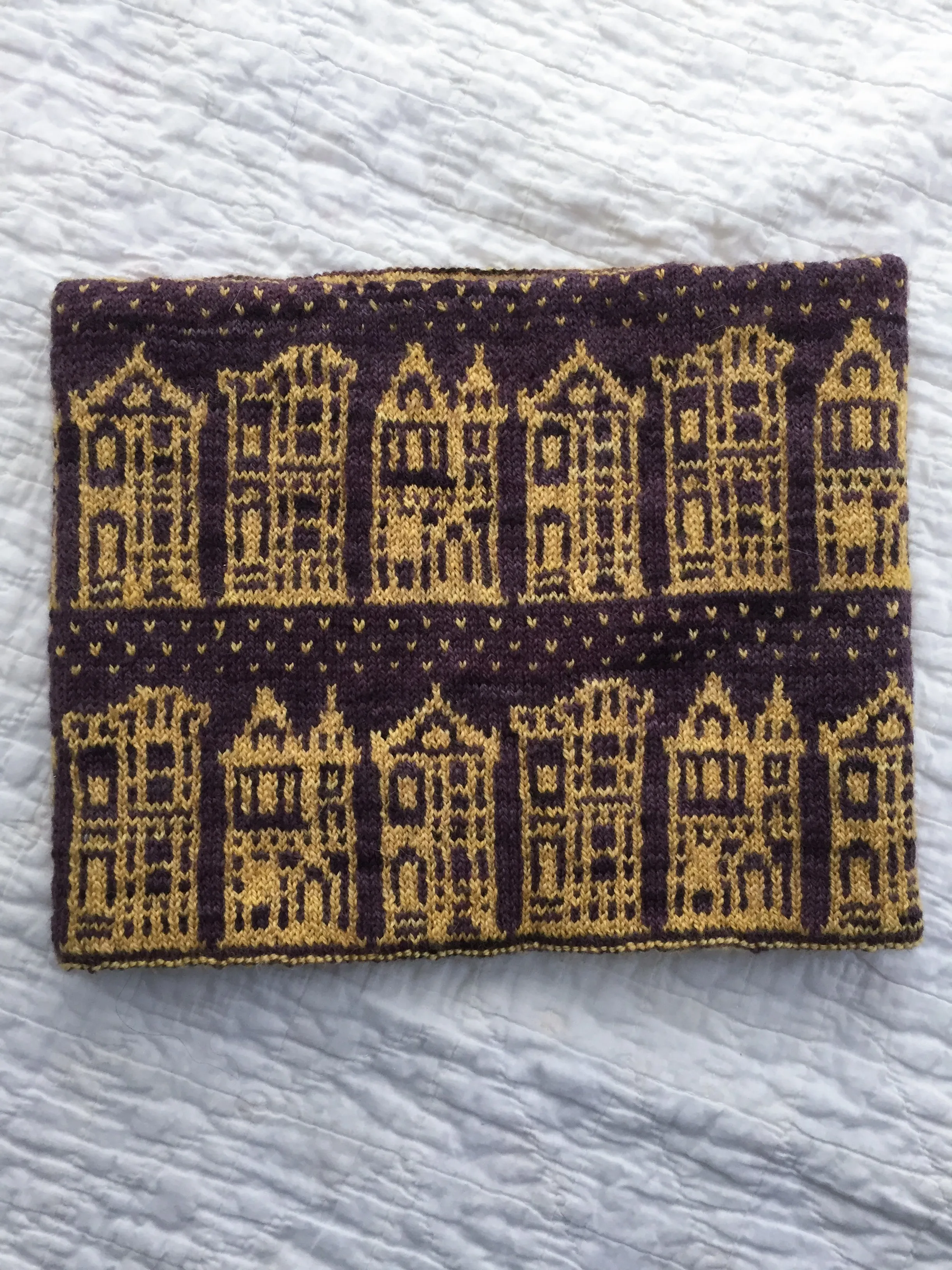 Painted Ladies Cowl Knitting Pattern (PDF) by Phibersmith Designs